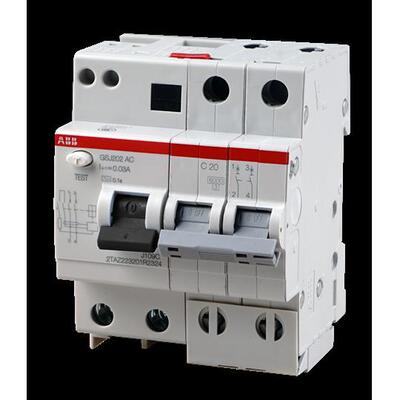 ABB低压微型断路器漏电开关GSJ201 A-D25/0.03物料号10253856