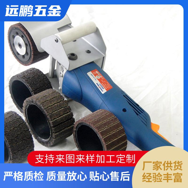 家具管铝型材门窗拉手拉丝机亚克力铝管抛光机布轮水磨自动磨光机