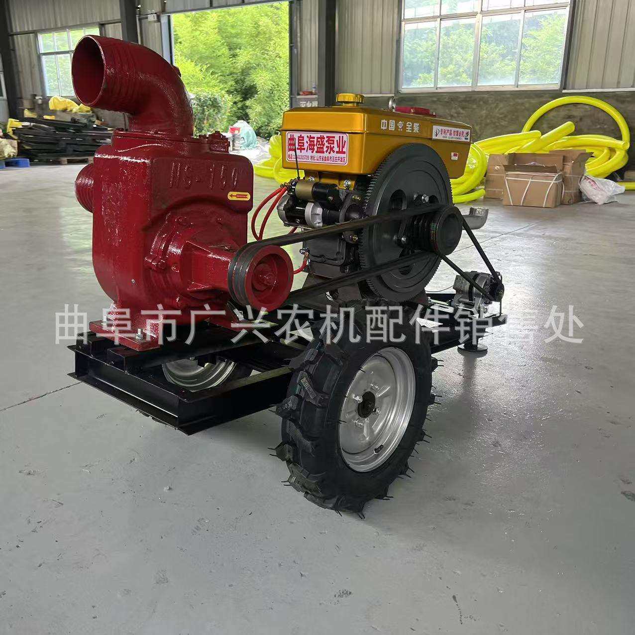 自吸式柴油6寸抽水泵 25马力移动拖车款污水泵城镇排涝应急抽水机,农机/农具/农膜,其它农用工具,淘宝优惠券,粉丝福利购,淘宝优惠卷