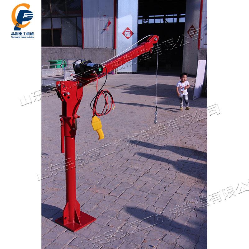 全自动车载式吊运机 四柱箱式货车用升运机 绞盘手动悬臂提升机