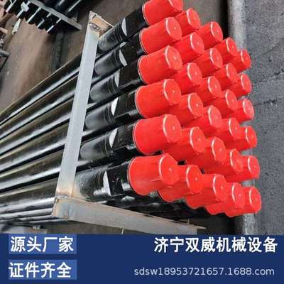双威直供矿用潜孔钻杆 水井钻机钻杆 刻槽钻杆型号全 现货