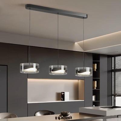 餐厅灯吊灯2025年新款高级感意式饭厅吧台岛台主灯一字长条餐桌灯