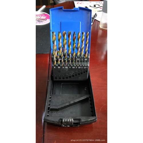 19件套麻花钻头/19PC七彩麻花钻头/19支麻花钻头/全磨七彩麻花钻