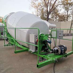 现货1 小型水泥砂浆电机搅拌罐移动搅拌机 12方混凝土搅拌车上装