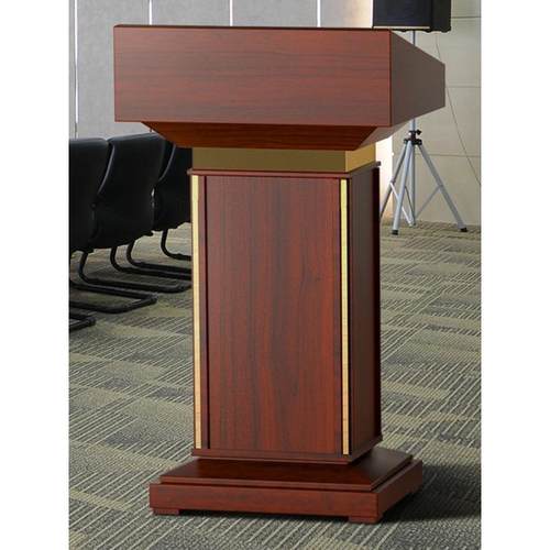 实木演讲桌发言台学校演讲台教师讲台桌酒店接待台4s店迎宾台餐厅