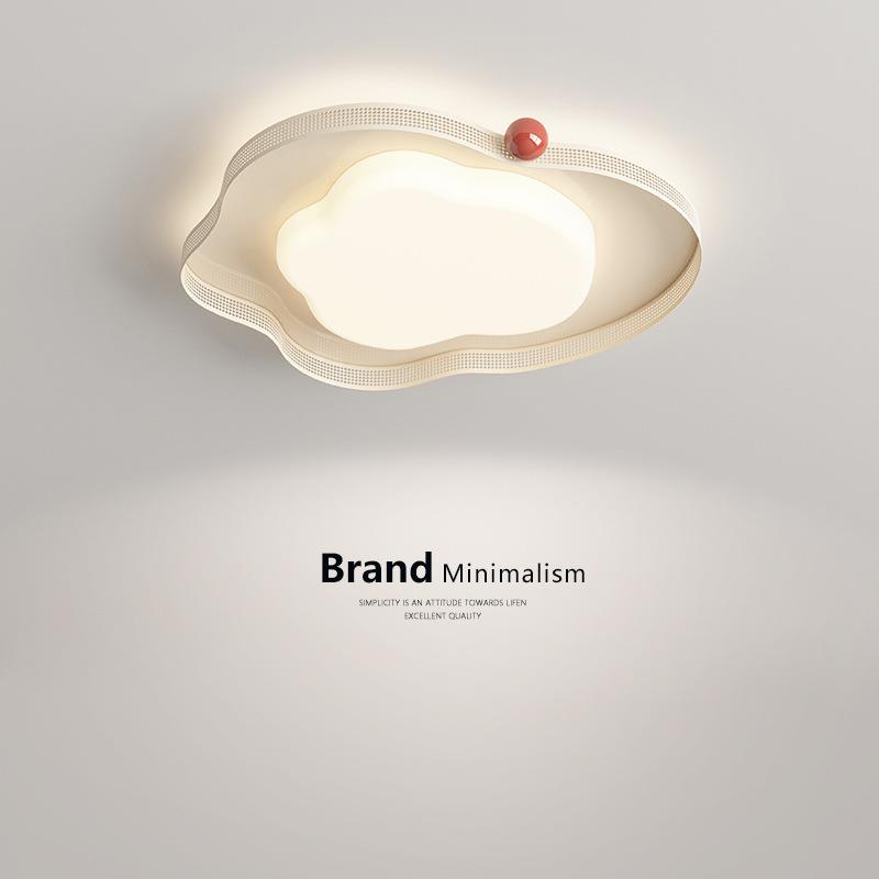 奶油风云朵卧室吸顶灯现代简约大气2024新款全光谱儿童房护眼灯