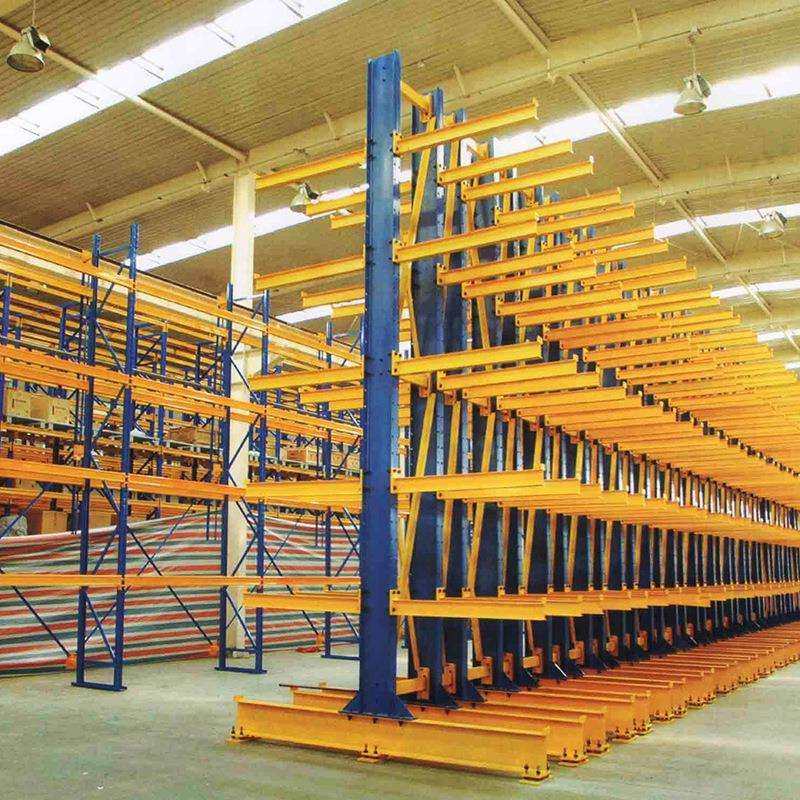 济宁翔硕 重型单双面托臂式货架 仓库铝型材管材放置架