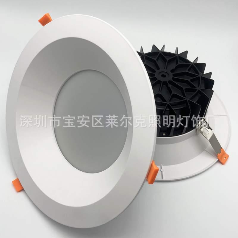 25公分厚料压铸铝筒灯开孔260mm酒店大厅12寸led筒灯外壳开孔24cm