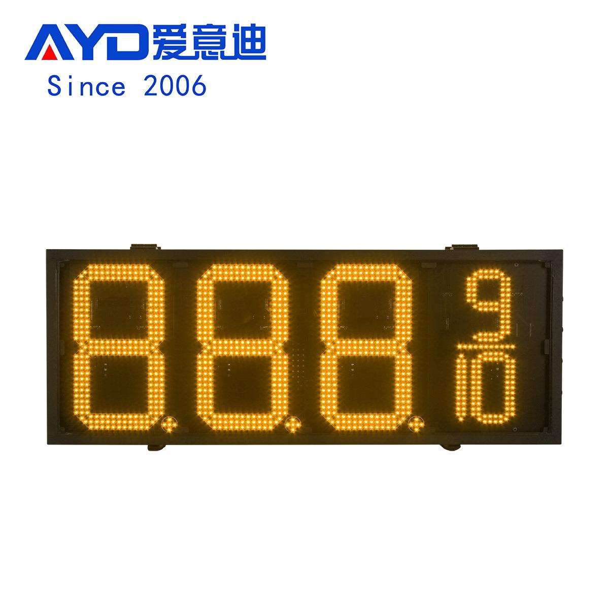 跨境墨西哥，澳大利亚双面12寸8.888 绿色黄色红色led数字油价屏