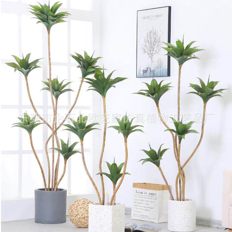 仿真绿植睡莲大型北欧仿生植物盆栽室内落地客厅橱窗装饰假树造景