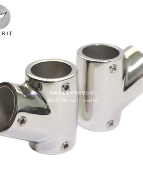 不锈钢60度左右斜三通1寸内径25316抛光出口工业类精铸造管件