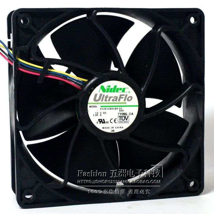 Nidec 12038 12v1.85A暴力风扇 V12E12BS1B5-07 pwm温控 44E4863