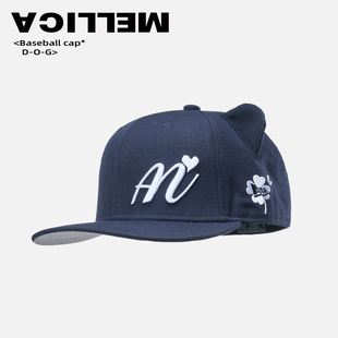 ACILLEM原创美式 防晒刺绣平沿帽 街头百搭棒球帽女撞色拼接夏季