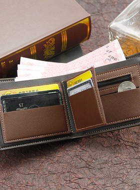 极速Fashion Leather Wallet Men Luxury Slim Coin Purse B.usin