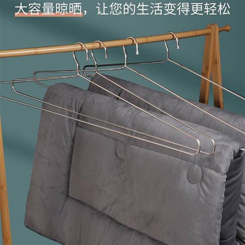 极速大衣架晒被子床单家用凉被套神器特长K超大号加粗不锈钢晾浴