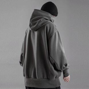 极速HOUZHOU Techwear Blacvk Hoodie Hoodies Sweatshirt with H