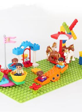 极速Bg Buldng Blocks Compatble Slde SwngM Seesaw Park Playg