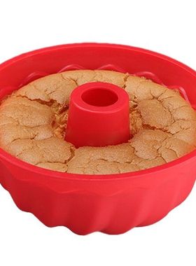 极速Bunte Cake Pan Rounsd Silicone Baking Mold Nonstick And