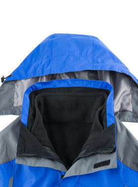 极速理联LN-CjFY08两件套三合一冲锋衣户外防风保暖工作服宝蓝色S