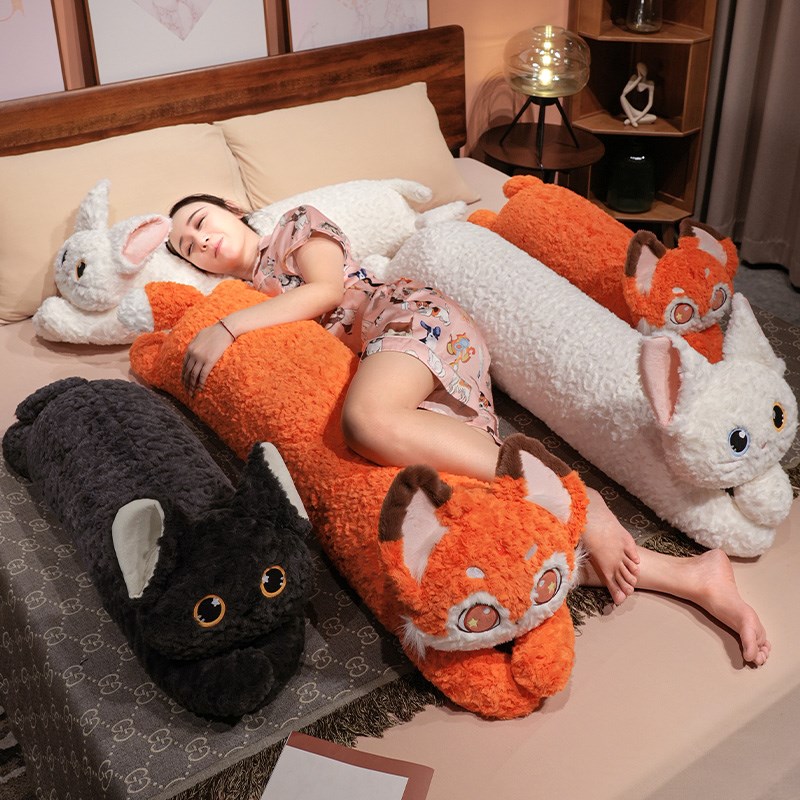 极速猫咪长条枕头抱枕p女生睡觉夹腿侧睡孕妇床上大靠背靠枕男生