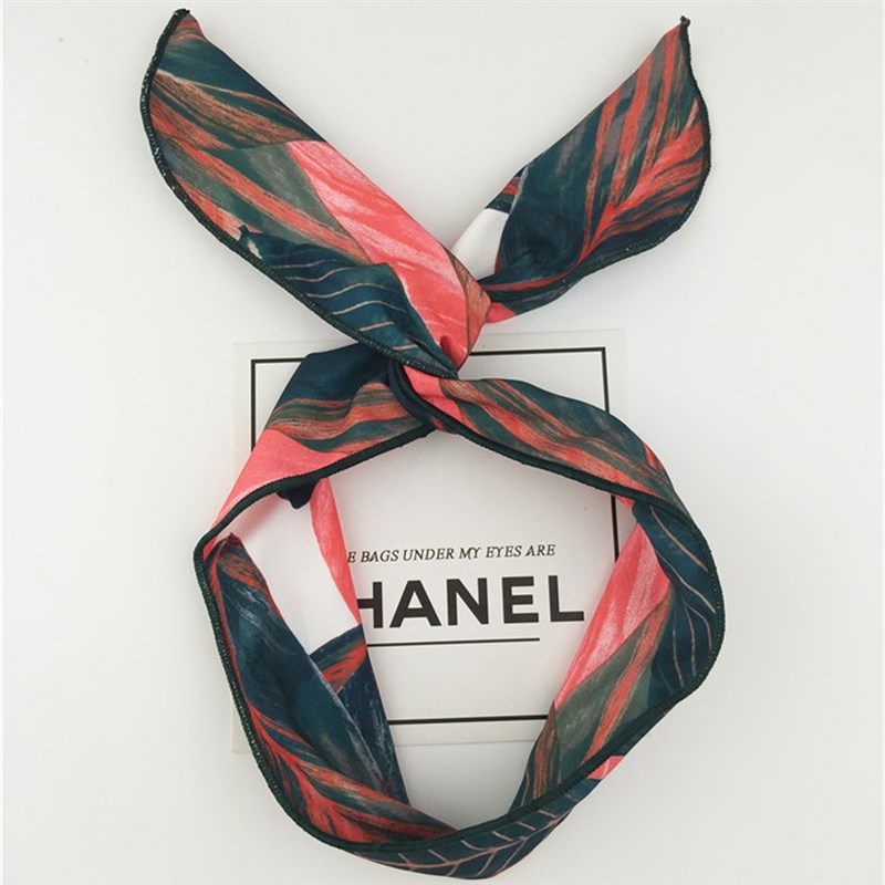 极速Fashion Turban Banana Print Headband Women BTunny Ear Ha