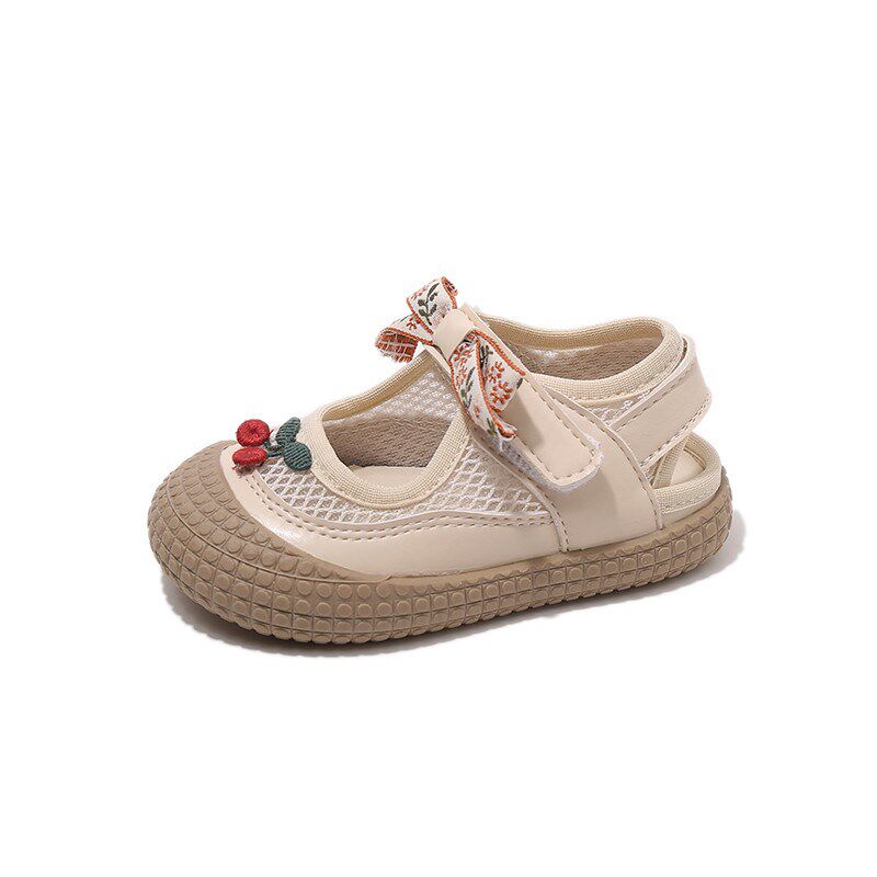 新品女童包头凉鞋k2026夏季新款儿童韩版公主风单鞋复古半凉鞋小