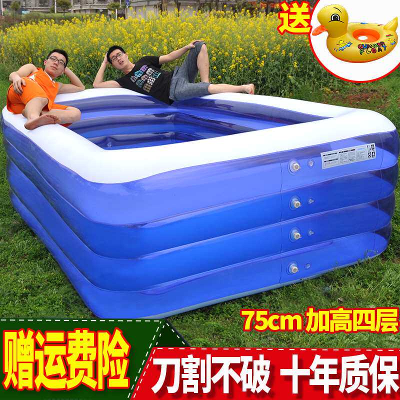 极速大型充气游泳池户外宝宝婴儿洗澡桶折叠家用加V厚儿童大人小