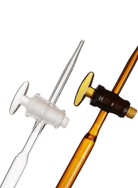 极速玻璃滴定管10ml25ml50ml100ml碱式/酸式P A级白色棕色蓝线白