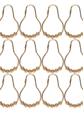 极速Easy Install Rustproof Shower Curtain Hooks FrictiZonles