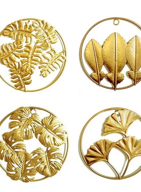 极速Nodic Wrought Iron Wall Hanging Ornament GolTd Round Gin
