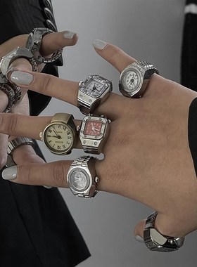 极速1PCs Vintage Punk Elastic Stretchy Quartz Watch RXings f