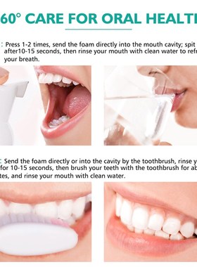 极速60ml dBaking Soda Teeth Whitening Mousse Teeth Cleaning