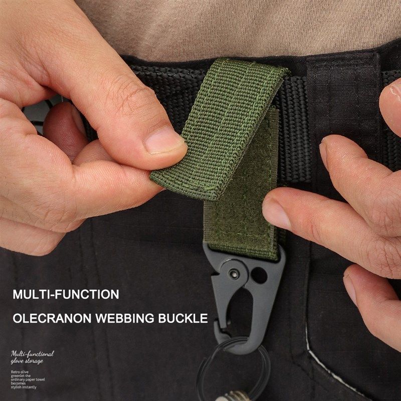 极速2pcs Tactical Hanging Buckle Molle Nylon WebbingW Belt T