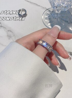 极速Diamond set ring dissco zircon super flash fashion perso