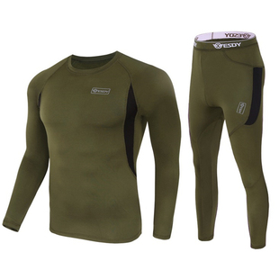 zmen long johns 极速Thermal fleece winter thin com underwear