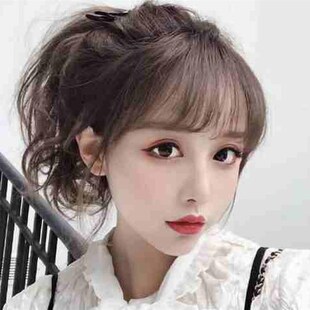 极速刘海儿假发假刘海网红中分八字刘海片隐N形侧分假发片修脸微