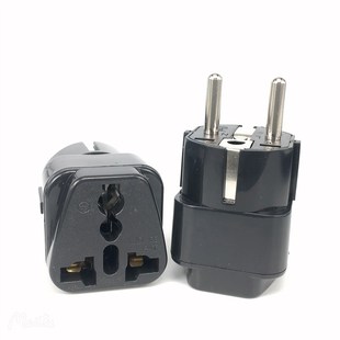 极速Black fwhite 16A EU 4.8MM universal travel adapter plug