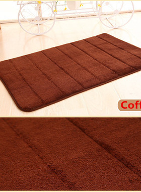 极速1pcs Memory Foam Bath Matys Bathroom Horizontal Stripes