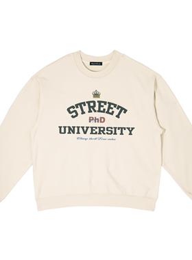 CENSMADE PHD街头士印花圆领套头印花460g卫衣男女秋冬