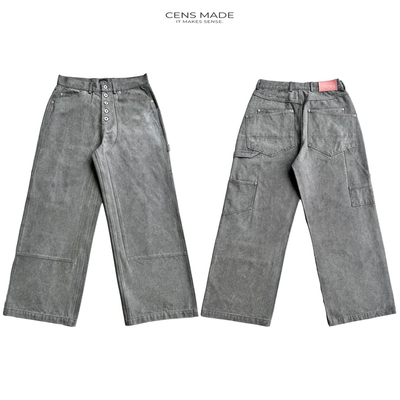 CENSMADE26SS灰色工装伐木裤