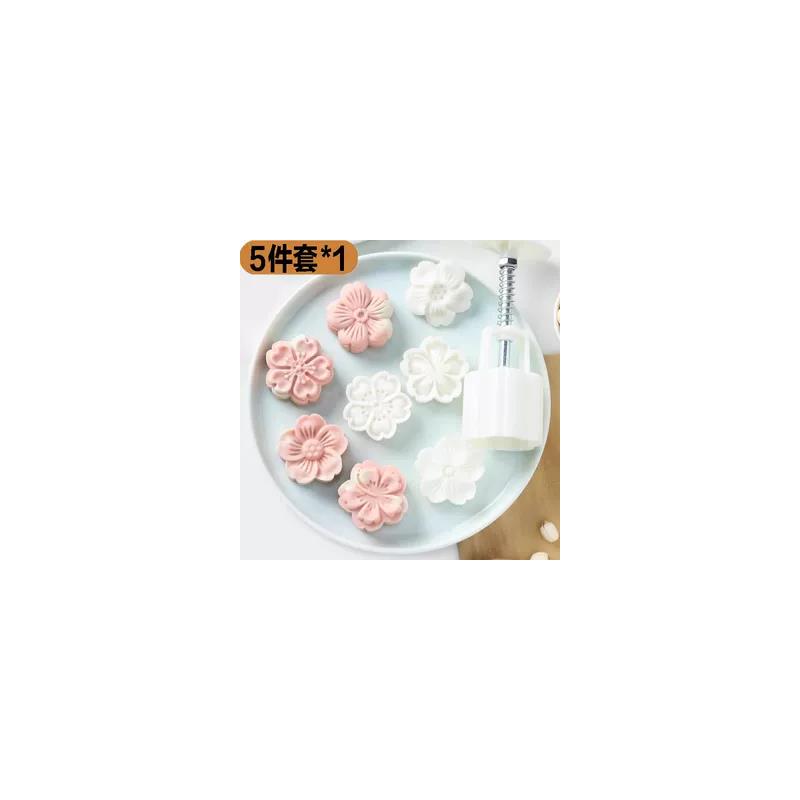 2025年新款冰皮月饼模具手压式家用做绿豆糕压花模型印具烘焙模具