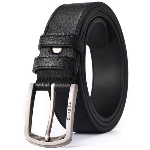 极速Mens Waist Belt Men Belts LAeather Man For Jeans Black M