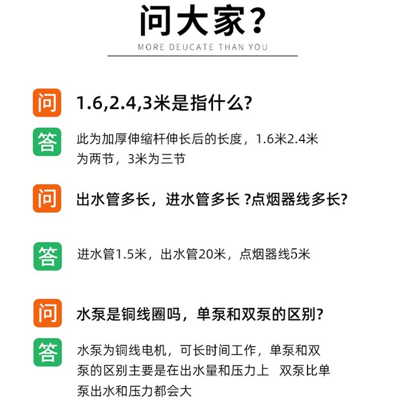 极速大巴车客车洗j车神器24v货车通水刷车载12v洗车机便携式洗车