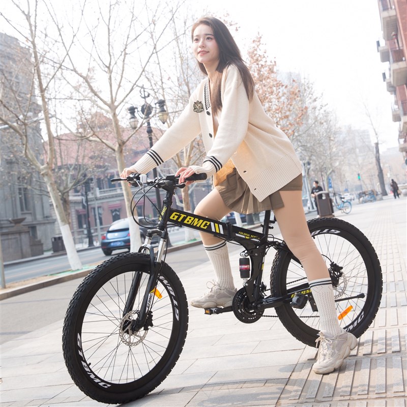 极速碟煞折叠避震变速自行车男z女可携式单车学生大人成人油碟户