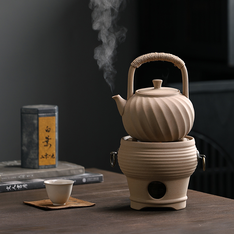 极速陶瓷麦e饭石碳炉煮茶壶户外露营酒精炉中式复古烧水小风炉火