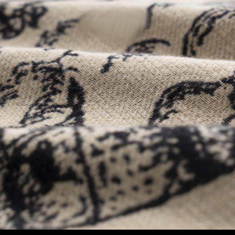 极速ITTI网红经典格子骑士图围巾冬天爆款双面保暖X女士流苏围巾