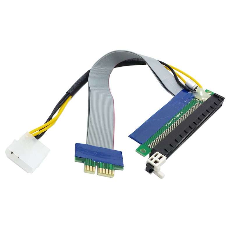 极速PCI-E延长线16X 1Xw线 PCIE倍速8X公对母转接线转接卡增高卡