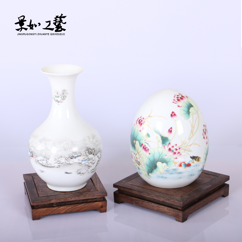 极速仿红c木实木摆件木雕底座现代简约观音财神貔貅古玩佛像石头