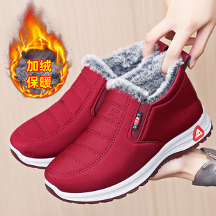 女鞋 极速秋冬老北京棉鞋 情侣同款 加绒保I暖棉鞋 雪地 中老年妈妈鞋
