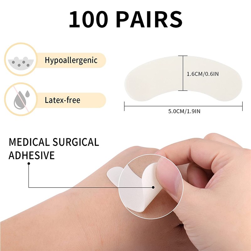 极速100 Pairg/box Foam Eye Pads Gel Patch for Lash Extension